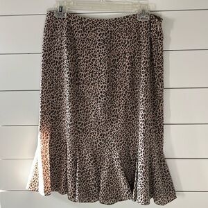 Charter club size 8, 100% silk leopard print skirt new tags